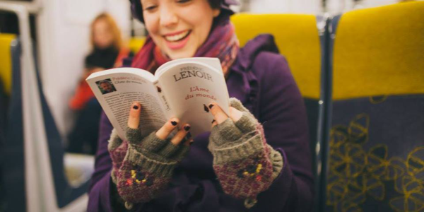 Millennial of the week Liah Berlioux reading a book